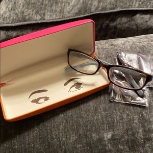 🔴 Kate Spade Prescription Frames w/cloth and Case